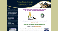 Desktop Screenshot of friendshipspringsvet.com