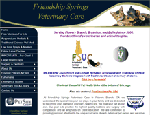 Tablet Screenshot of friendshipspringsvet.com